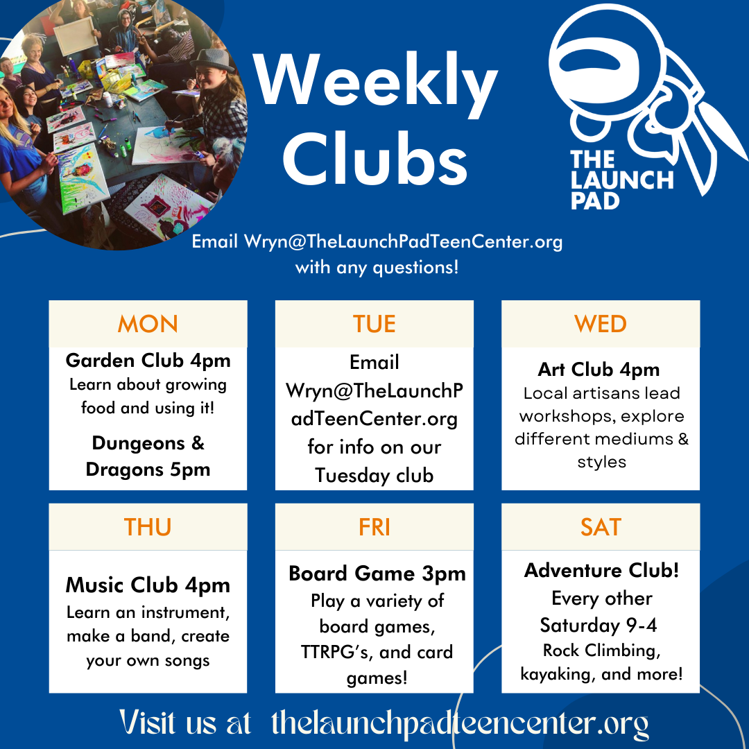 Weekly Clubs at TLP